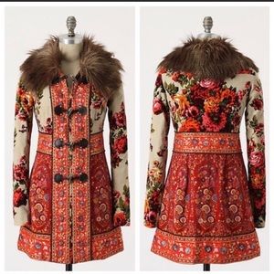 Karelia Coat Anthropologie Eleveneses size 2 rare